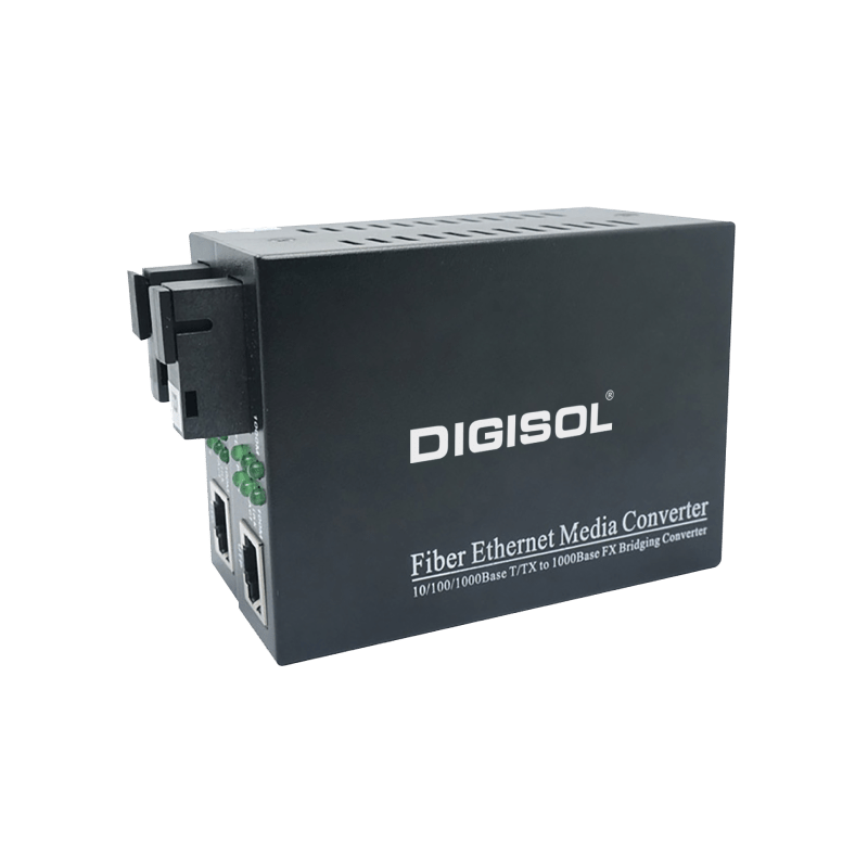 Digisol Single Mode Dual Fiber Gigabit Media Converter | Up to 20 Kms | DG-MC6123E Digisol Single Mode Dual Fiber Gigabit Media Converter | Up to 20 Kms | DG-MC6123E